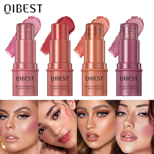 3-in-1 Cheek Blush Stick Lip Tinted Eyes Cheek Lips Brighten Cream - Image 2