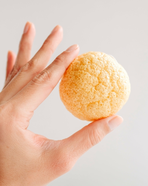 PURE SOL. Beauty Face Buff Turmeric Konjac Face Sponge - Image 2