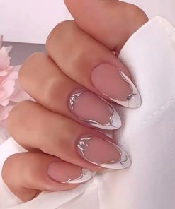 Press On Nails Kit with Glue and gel stickers Reusable Tips