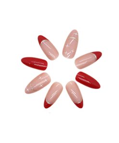 Press On Nails Kit with Glue and gel stickers Reusable Tips