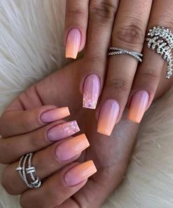 Press On Nails Kit with Glue and gel stickers Reusable Tips