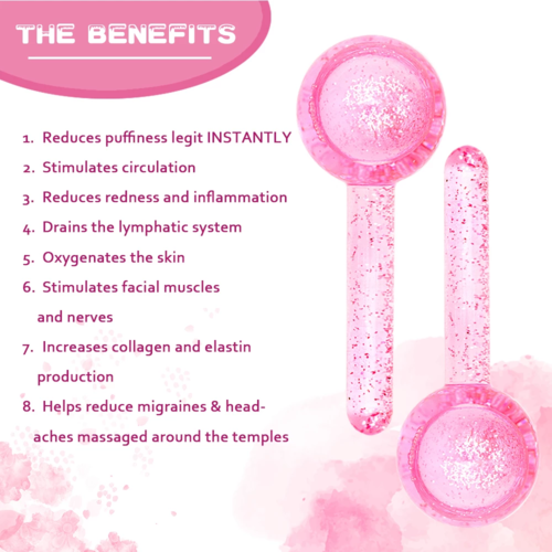 Beauty Ice Hockey Energy Beauty Crystal Ball Facial Cooling Ice Globe - Image 4