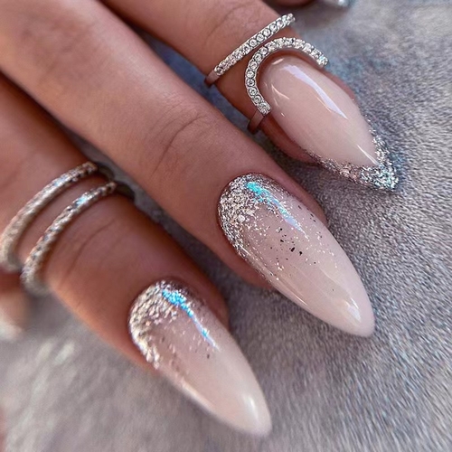 Press On Nails Kit with Glue and gel stickers Reusable Tips