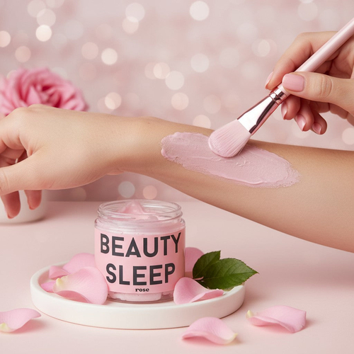 Beauty Sleep Rose facial mask