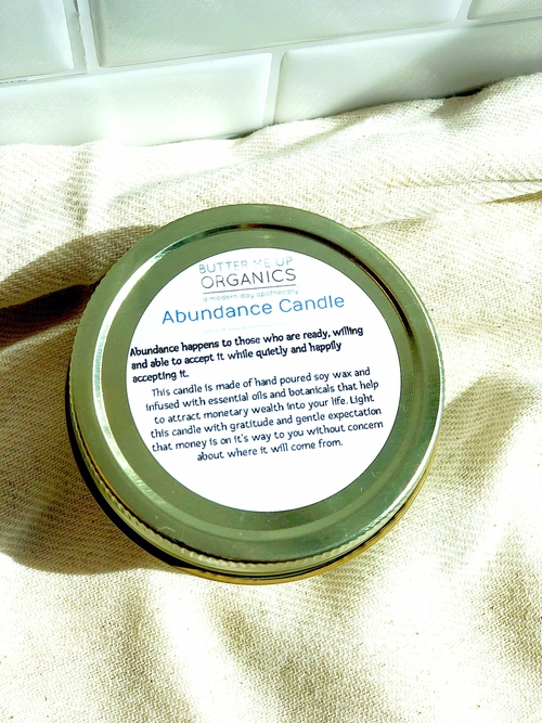 Abundance Candle / Ritual Candle / Intention Candle / Hand Poured - Image 3